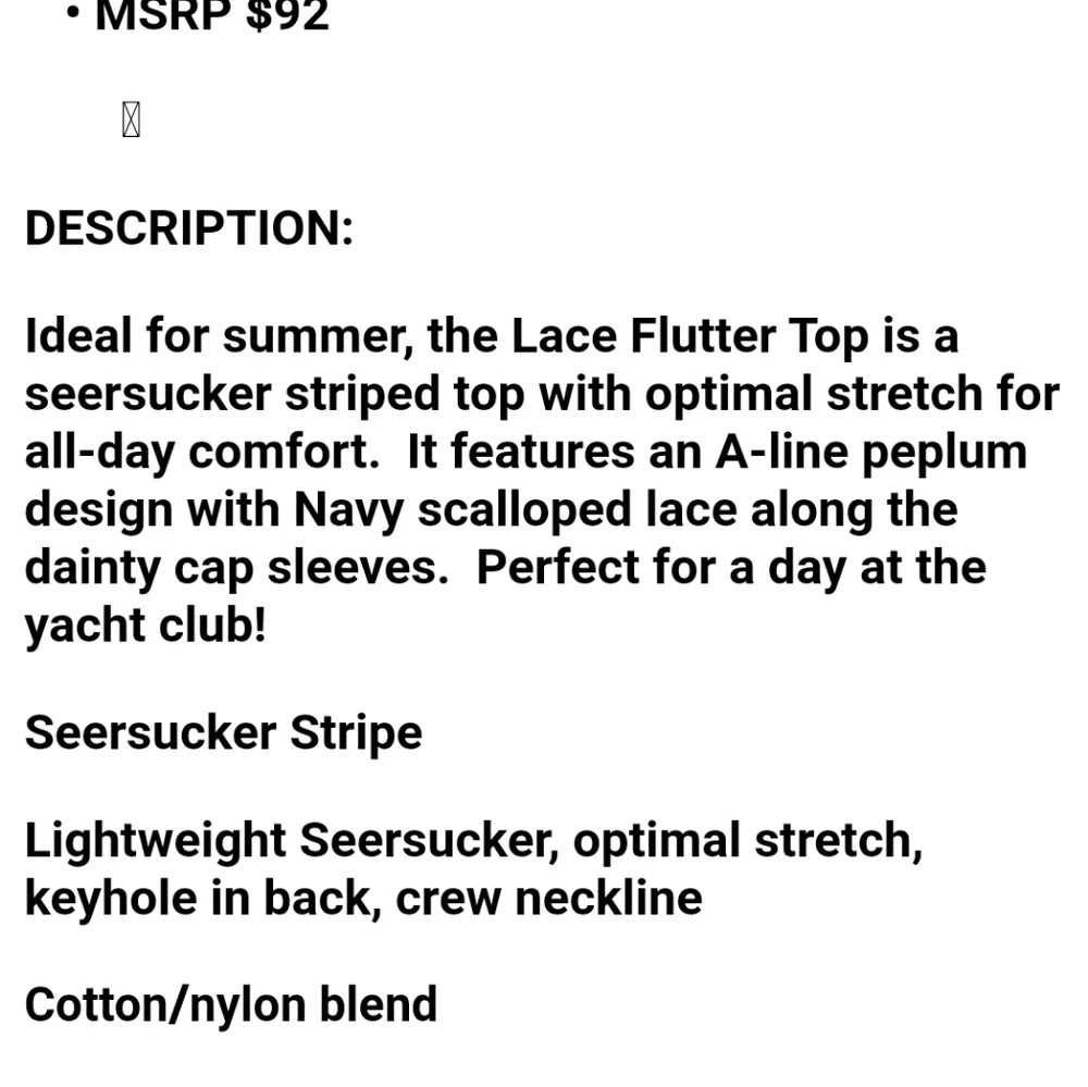 Cabi Lace Flutter Peplum Top